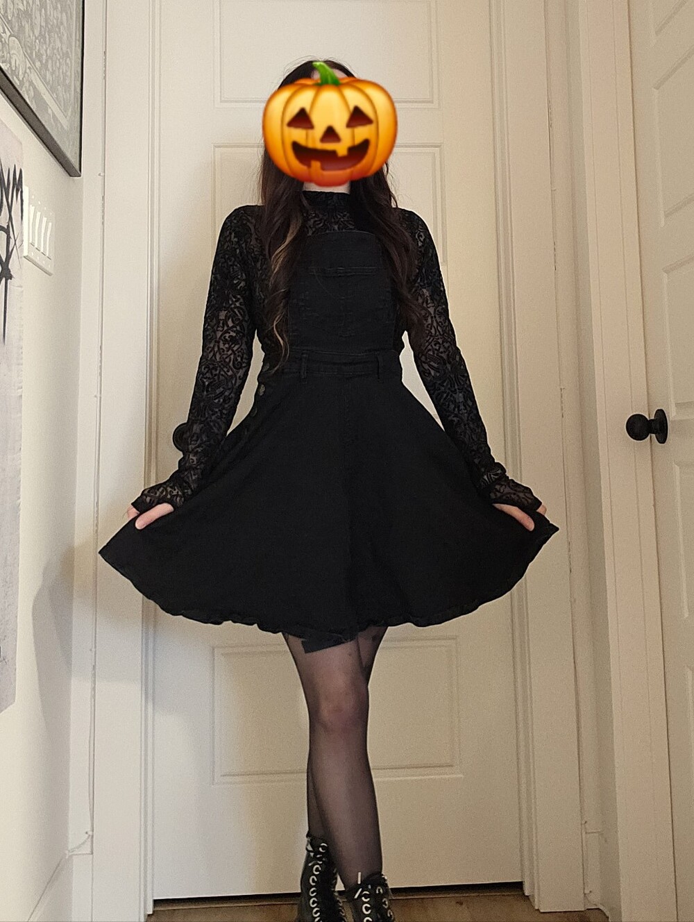 Hell Bunny Denim Overall Dress